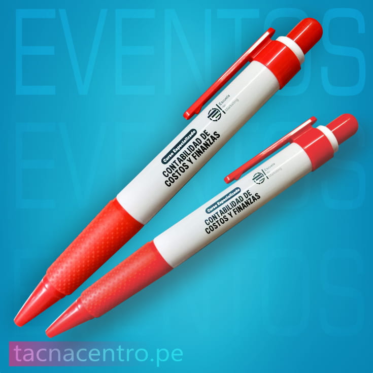 lapiceros plasticos publicitarios con logo