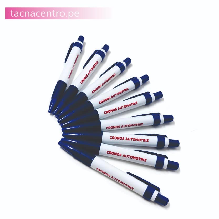 Venta al por mayor de lapiceros publicitarios plasticos con logo realizada