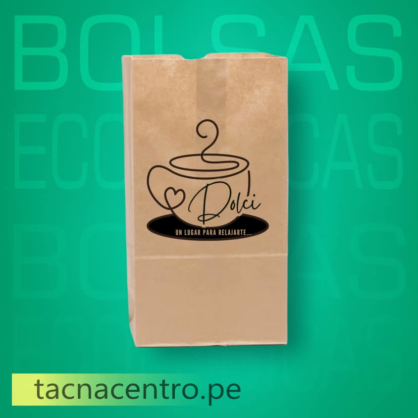 bolsas ecologicas de papel kraft publicitarias con asa de cuerda personalizado con logo