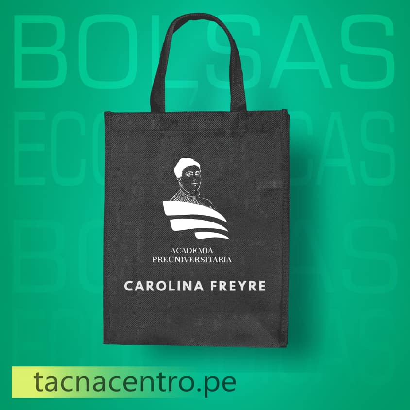 bolsas ecologicas de tela tnt publicitaria color negro con asa personalizado con logo