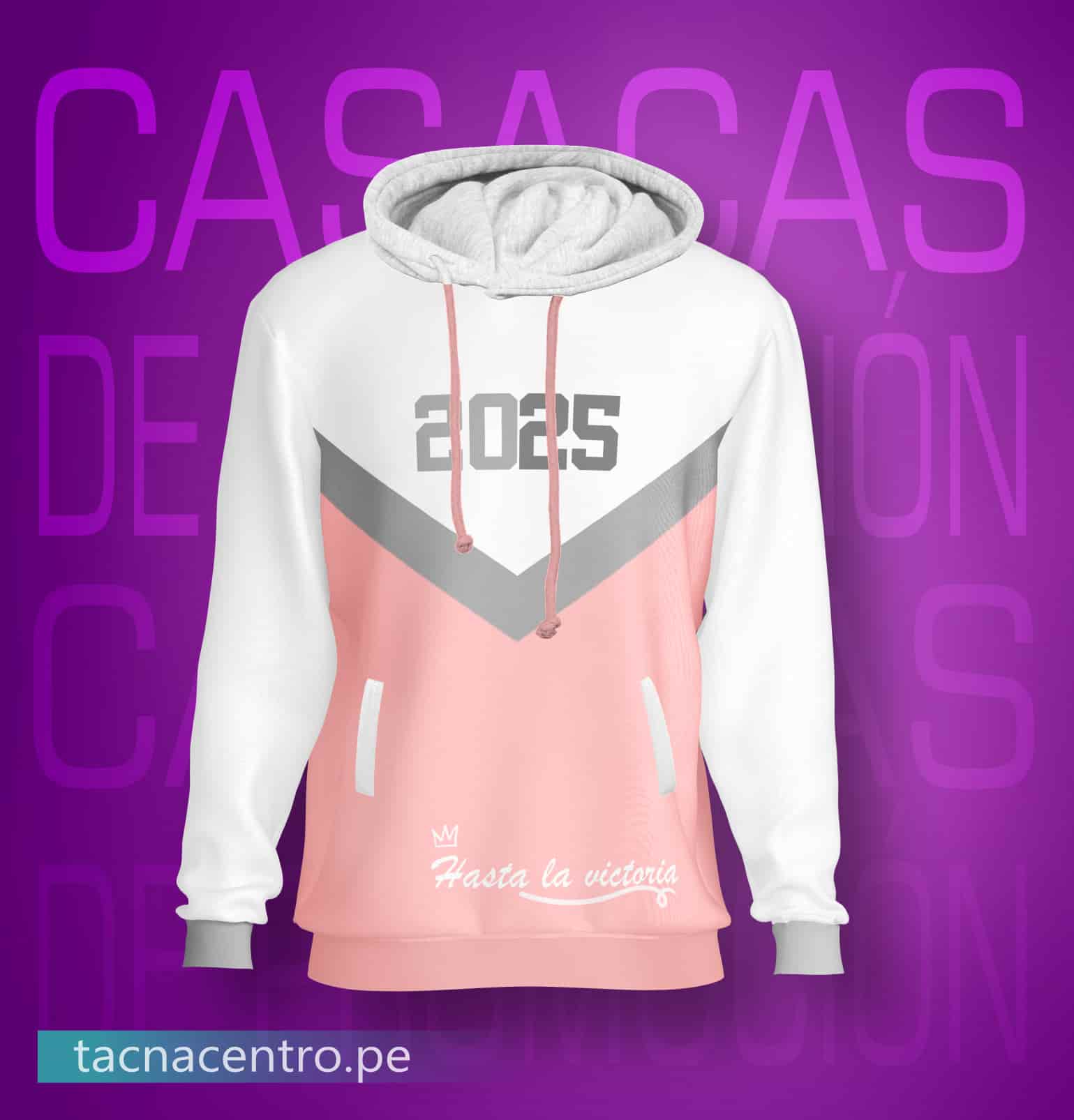 modelos de poleras de promocion coreanas urbanas tricolor para colegios personalizadas con diseños originales, con capucha, bolsillos canguro, logo estampado en el pecho