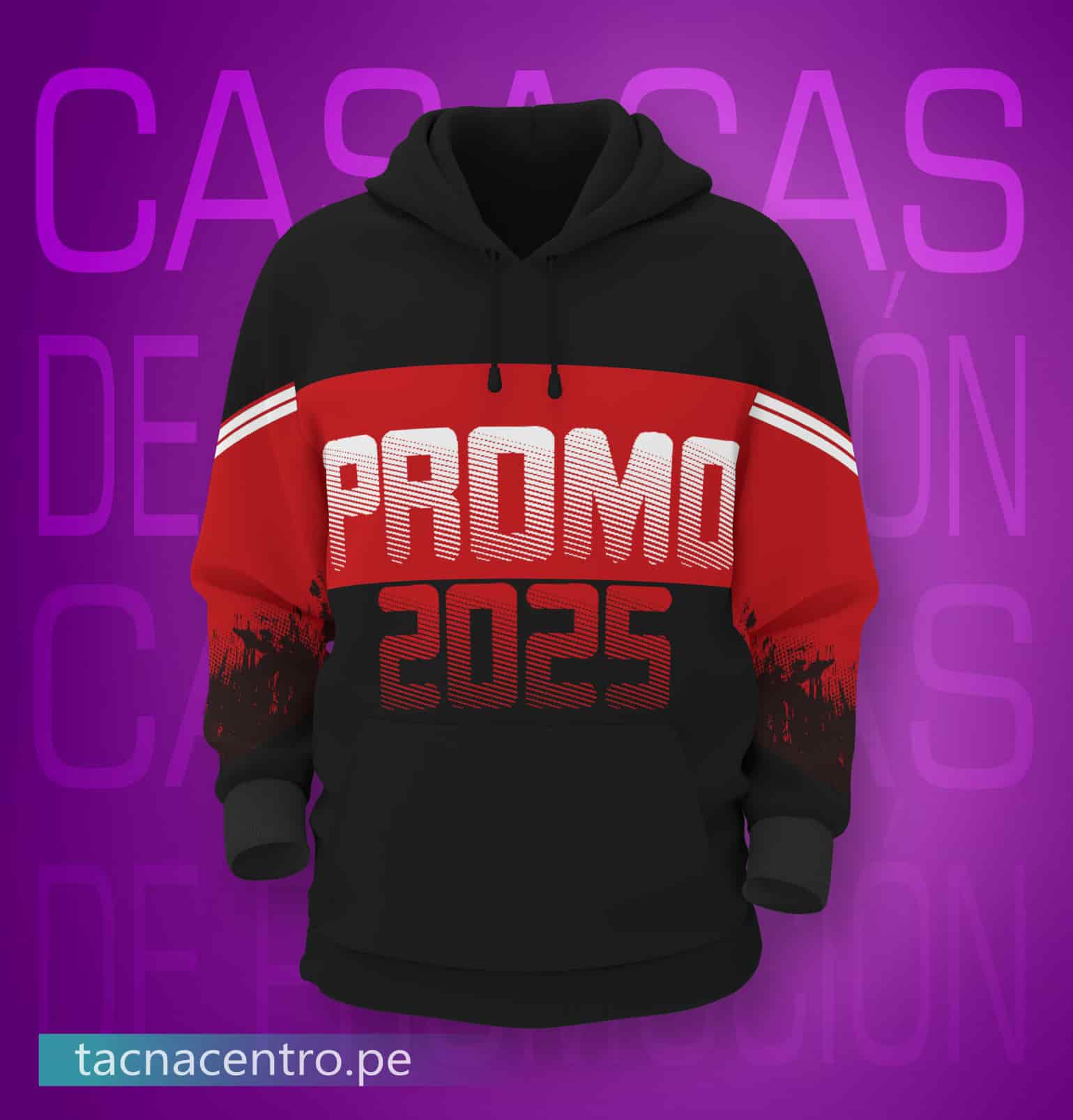modelos de poleras de promocion urbanas tricolor para colegios personalizadas con diseño originales,con capucha, bolsillos canguro, logo estampado en el pecho