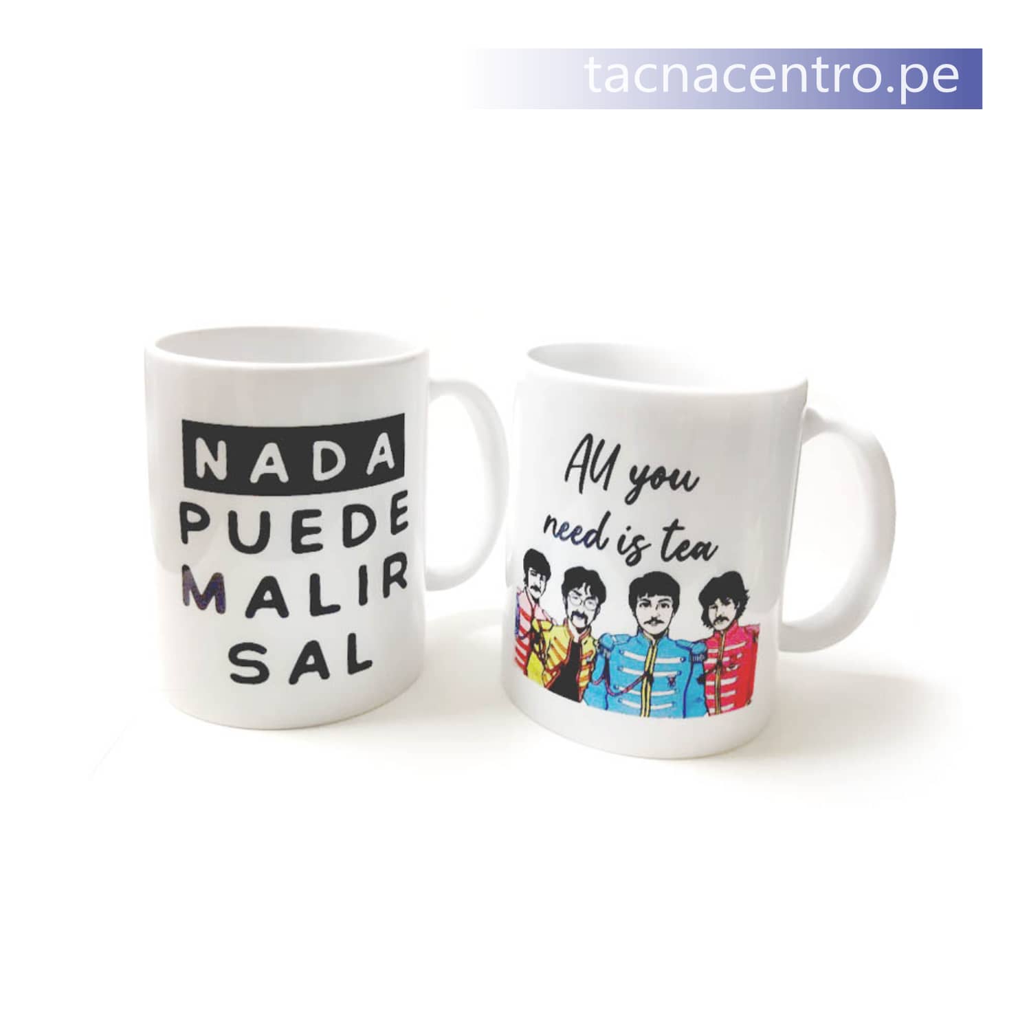 tazas personalizadas con foto y frase sublimada