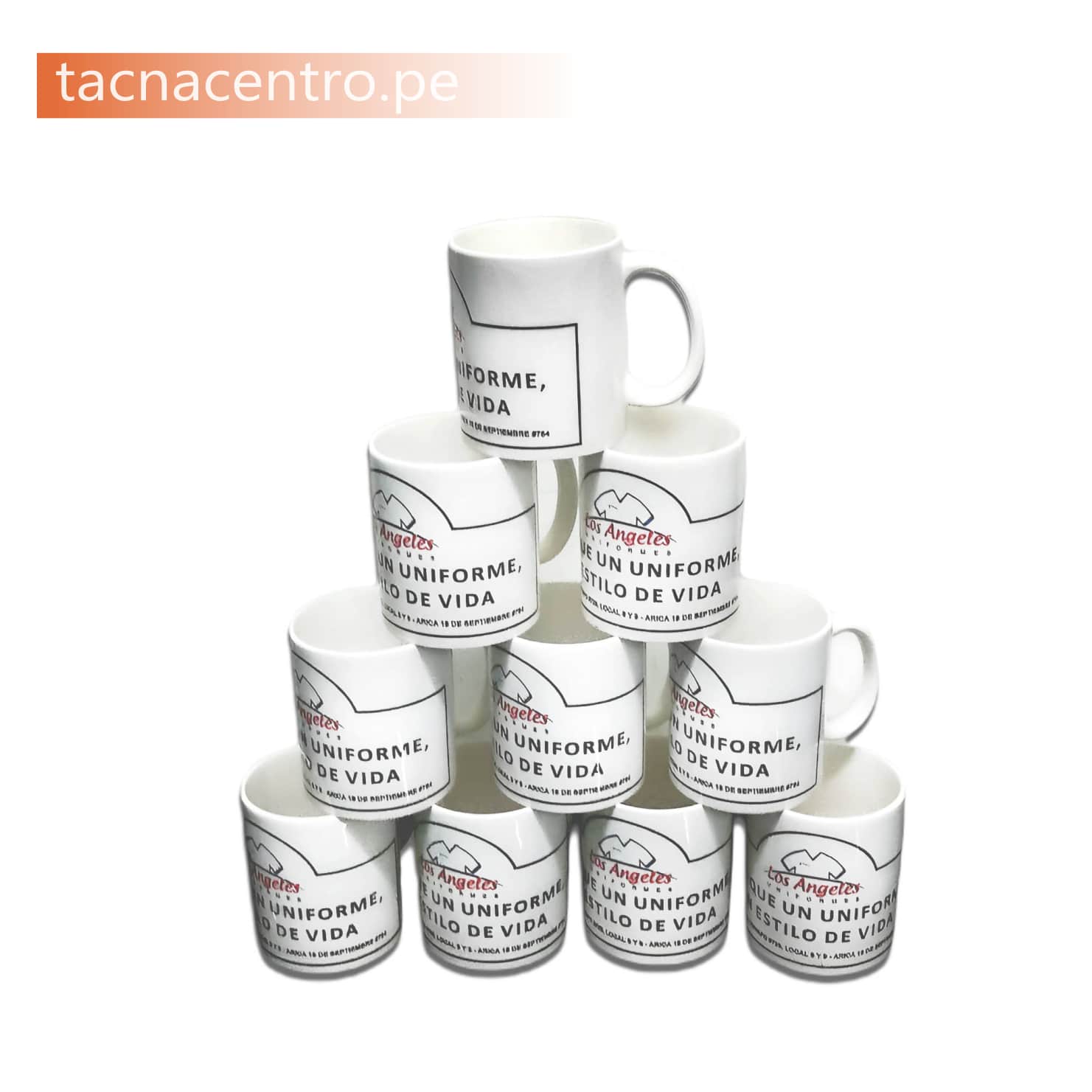 tazas publicitarias personalizadas con logo sublimado