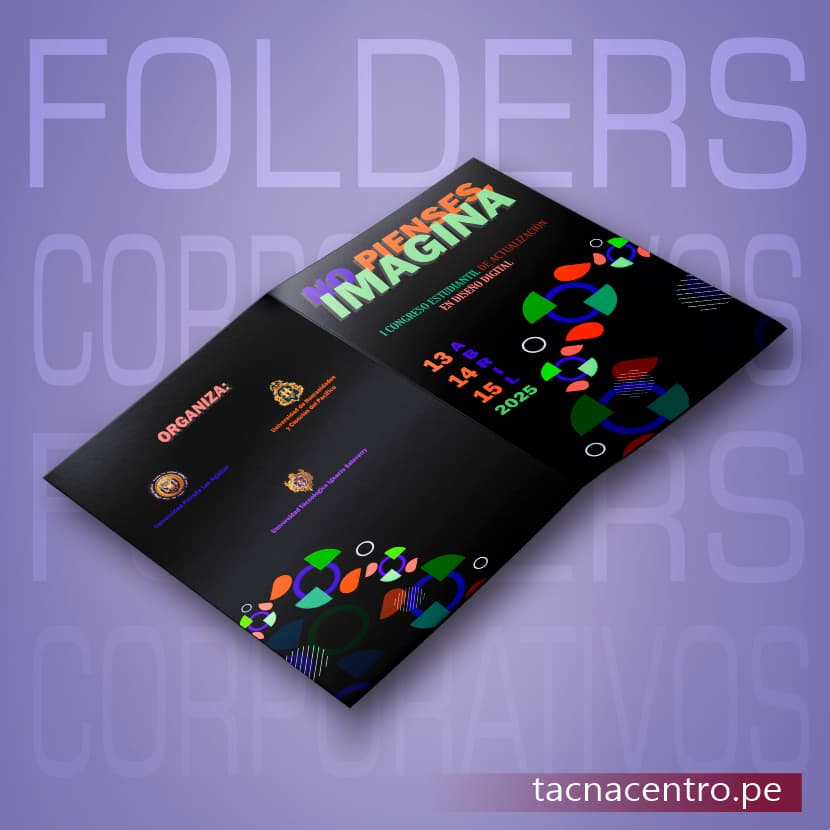 impresion de folder corporativo diseño personalizado venta por mayor tacna centro peru