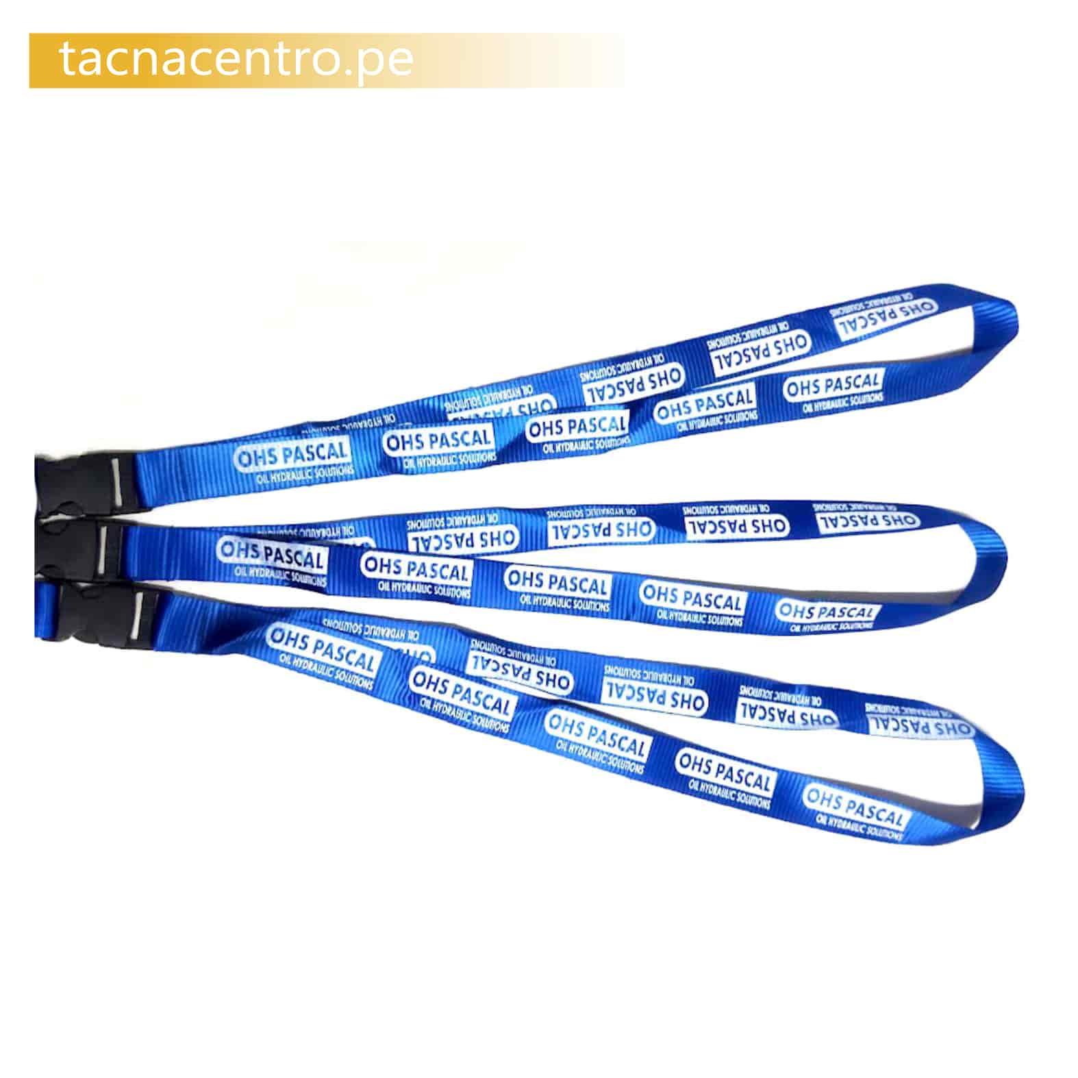 venta de lanyards personalizados con logo, cinta color azul peru precios por mayor