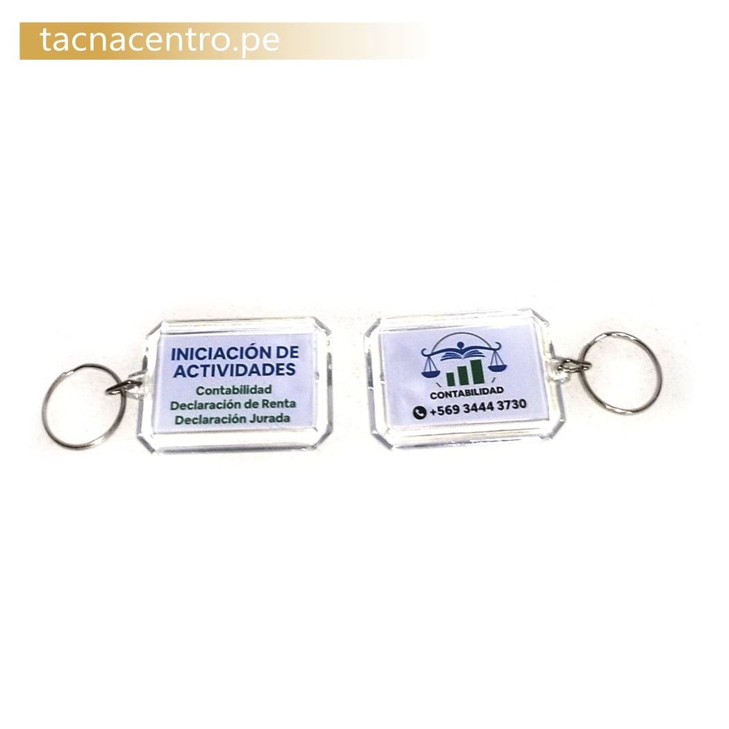 llaveros acrilicos publicitarios personalizados venta a precios por mayor tacna centro peru