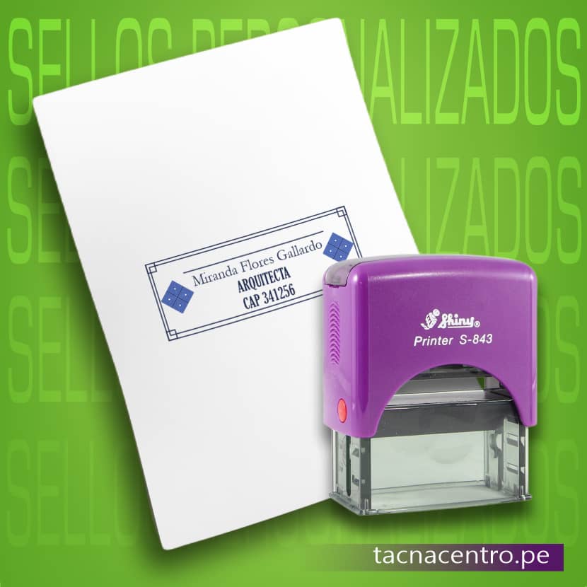 modelo sellos automaticos diseños en goma personalizadoss para profesionales ingeniero arquitectos tacna centro peru