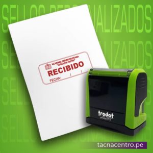 modelo sellos de recibido personalizados profesionales automaticos trodat tacna centro peru