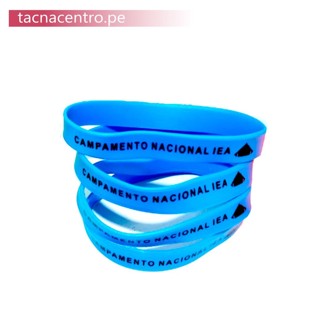 pulseras de goma, silicona para eventos y fiestas con diseño y colores personalizados tacna centro peru