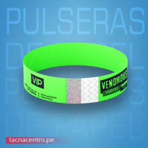 pulseras tyvek para evento con holograma vip festival -precios por mayor proveedores tacna centro peru