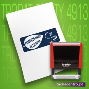 sello automatico personalizado para estampado de paquetes negocio trodat 4913 tacna centro peru