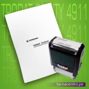 sello automatico personalizado para ingenieros constructora trodat 4911 tacna centro peru