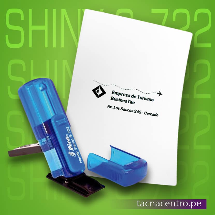 sello de bolsillo personalizado impresion en goma para empresa de turismo tacna centro peru