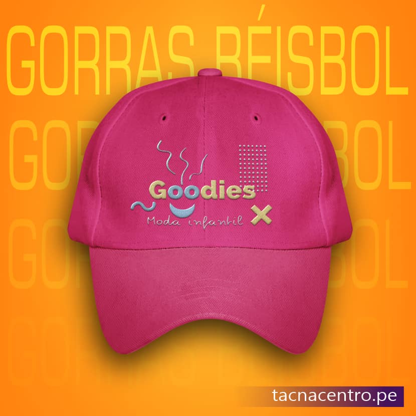 gorra publicitaria drill modelo jockey color rosado tacna centro peru