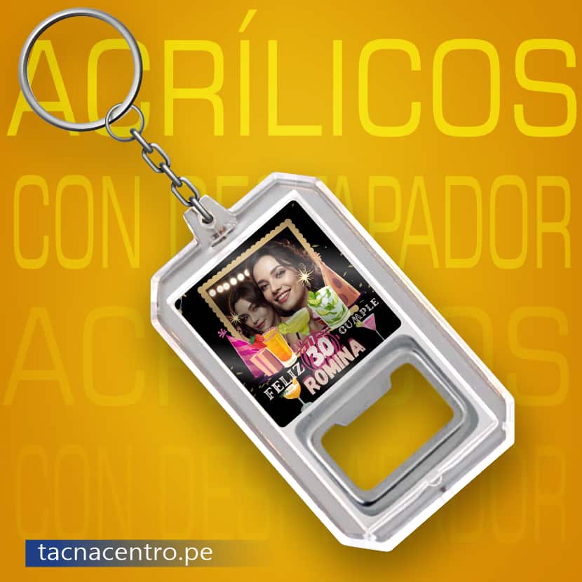 llavero destapador acrilico personalizado con foto- tacna centro peru proveedores con precios mayoristas
