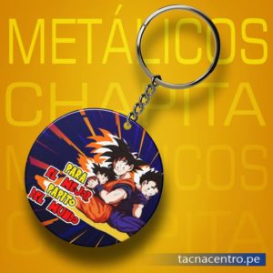 llaveros metalicos chapita diseño personalizado de dragon ball y frase de dia del padre-tacna centro peru proveedores con precios mayoristas