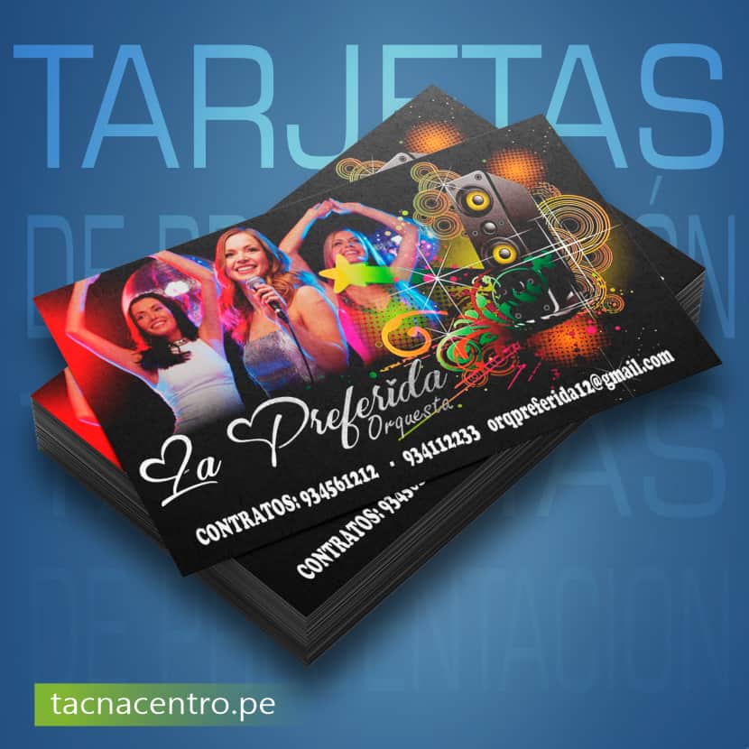 modelo de tarjeta de presentacion mate para orquesta tacna centro peru precios mayoristas