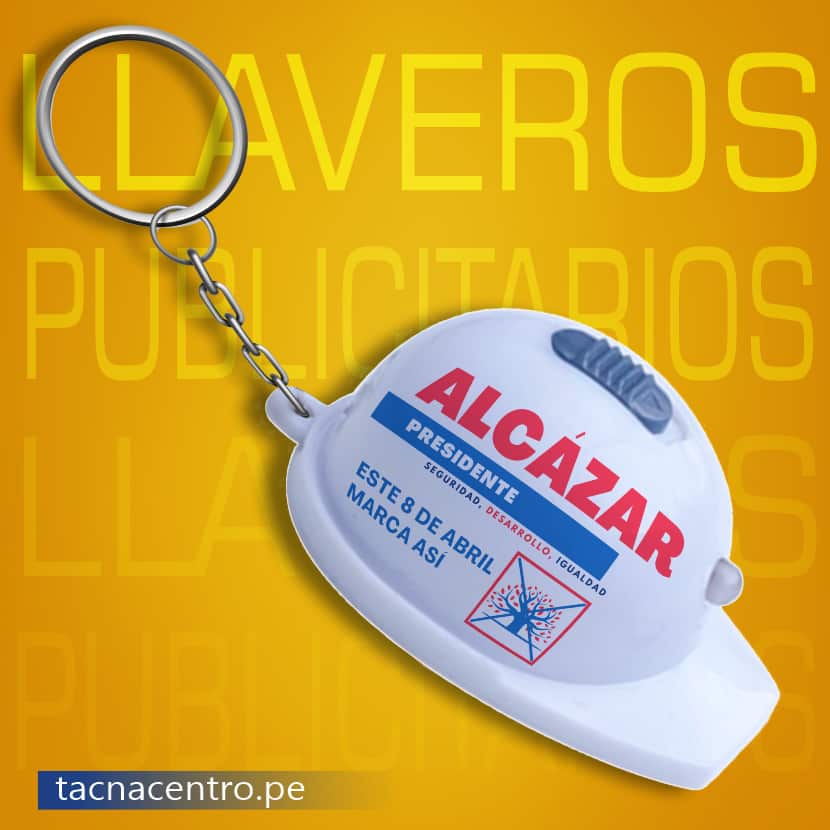 modelo llavero casco destapador con linterna publicitario personalizado para campaña politica-tacna centro peru proveedores con precios mayoristas