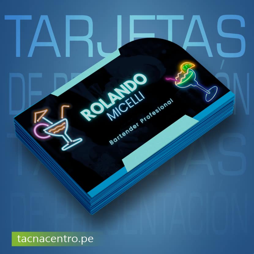 modelo tarjeta de presentacion profesional para bartender tacna centro peru precios mayoristas