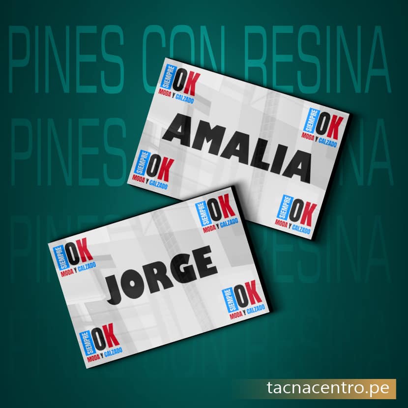 pin metalico resinado con diseño sublimado para tienda de moda tacna centro peru