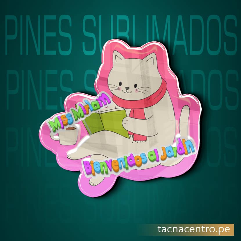 pin metalico sublimado con diseño animado resina y forma troquelada tacna centro peru
