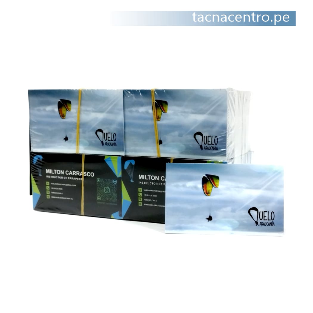 tarjeta de presentacion para instructor paracaidismo tacna centro peru precios por mayor