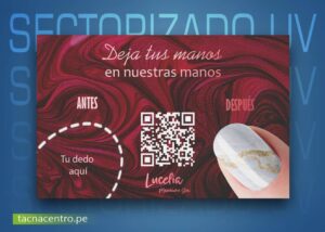 tarjeta de presentacion sectorizado y mate para centro manicure spa tacna centro peru-precios mayoristas