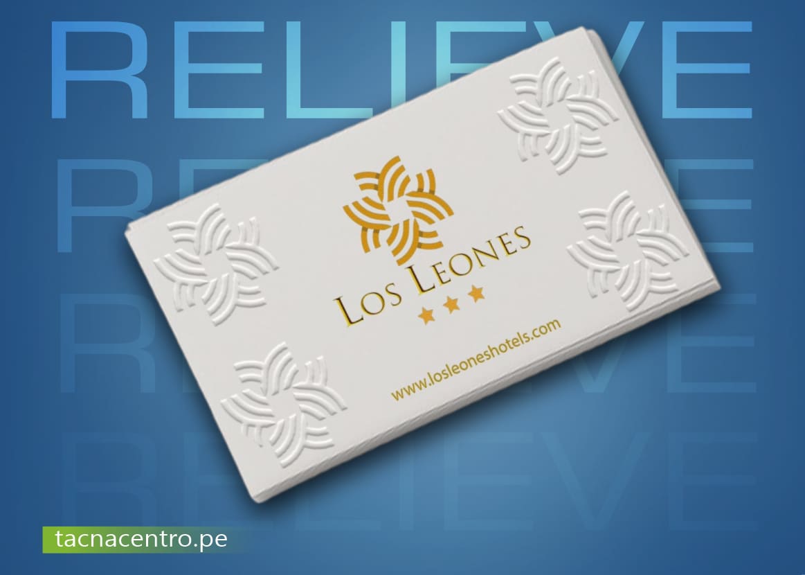 tarjetas de presentacion relieve 3d impresion full color para hotel tacna centro peru precios por mayor